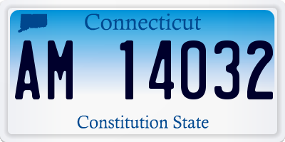 CT license plate AM14032