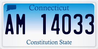 CT license plate AM14033