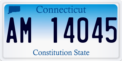 CT license plate AM14045
