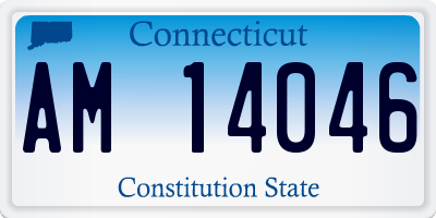 CT license plate AM14046