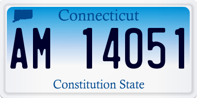 CT license plate AM14051