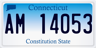 CT license plate AM14053