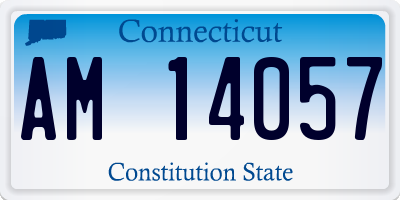 CT license plate AM14057