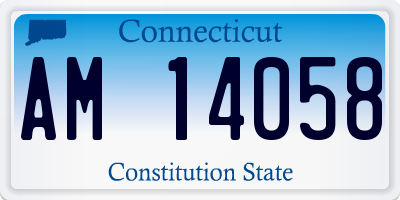 CT license plate AM14058