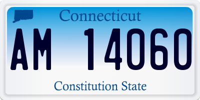 CT license plate AM14060