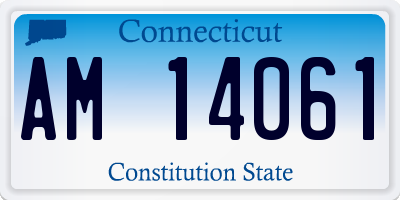 CT license plate AM14061