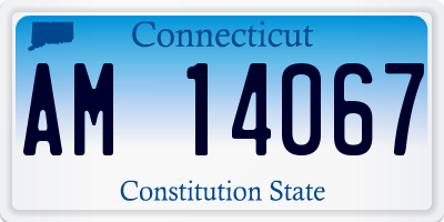 CT license plate AM14067