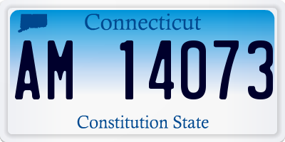 CT license plate AM14073