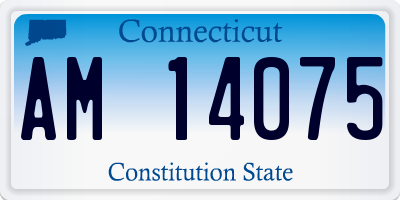 CT license plate AM14075