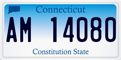 CT license plate AM14080