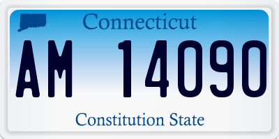 CT license plate AM14090