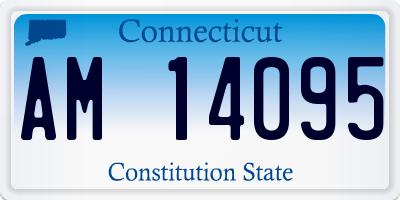CT license plate AM14095