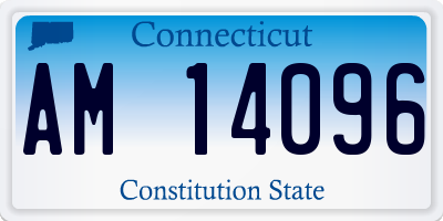 CT license plate AM14096