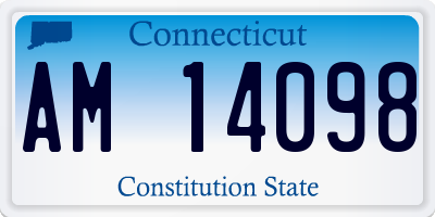 CT license plate AM14098