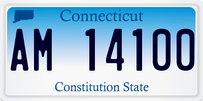 CT license plate AM14100