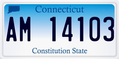 CT license plate AM14103