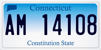 CT license plate AM14108