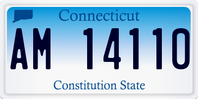 CT license plate AM14110