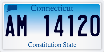 CT license plate AM14120