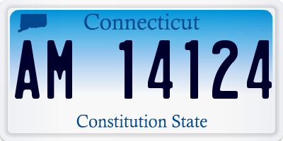 CT license plate AM14124