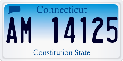 CT license plate AM14125
