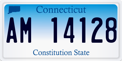 CT license plate AM14128