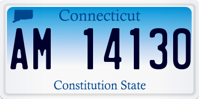 CT license plate AM14130
