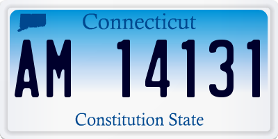 CT license plate AM14131