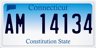 CT license plate AM14134