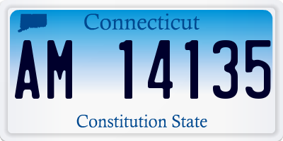 CT license plate AM14135