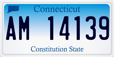 CT license plate AM14139