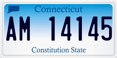 CT license plate AM14145