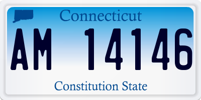 CT license plate AM14146