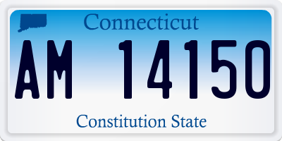 CT license plate AM14150