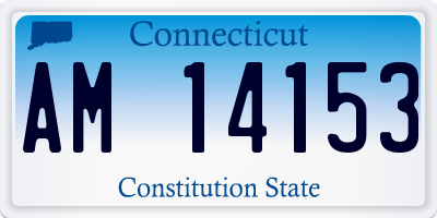 CT license plate AM14153