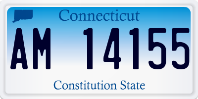 CT license plate AM14155