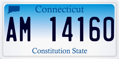 CT license plate AM14160