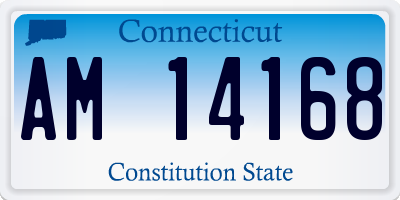 CT license plate AM14168