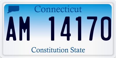 CT license plate AM14170