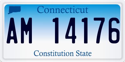 CT license plate AM14176