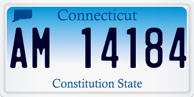 CT license plate AM14184