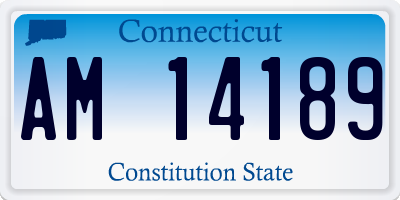 CT license plate AM14189