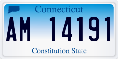 CT license plate AM14191