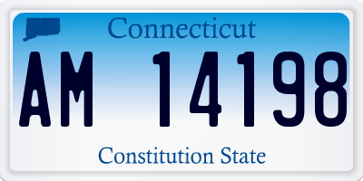 CT license plate AM14198