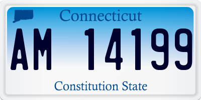 CT license plate AM14199