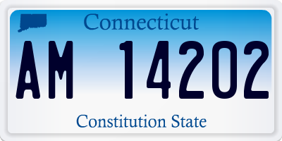CT license plate AM14202
