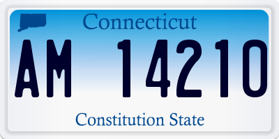 CT license plate AM14210