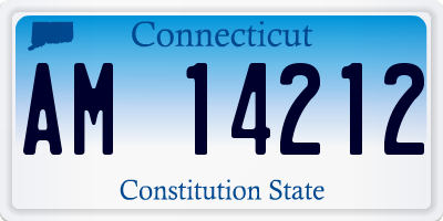 CT license plate AM14212