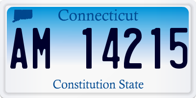 CT license plate AM14215