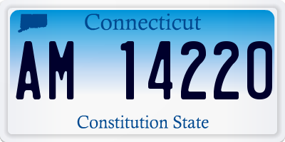CT license plate AM14220